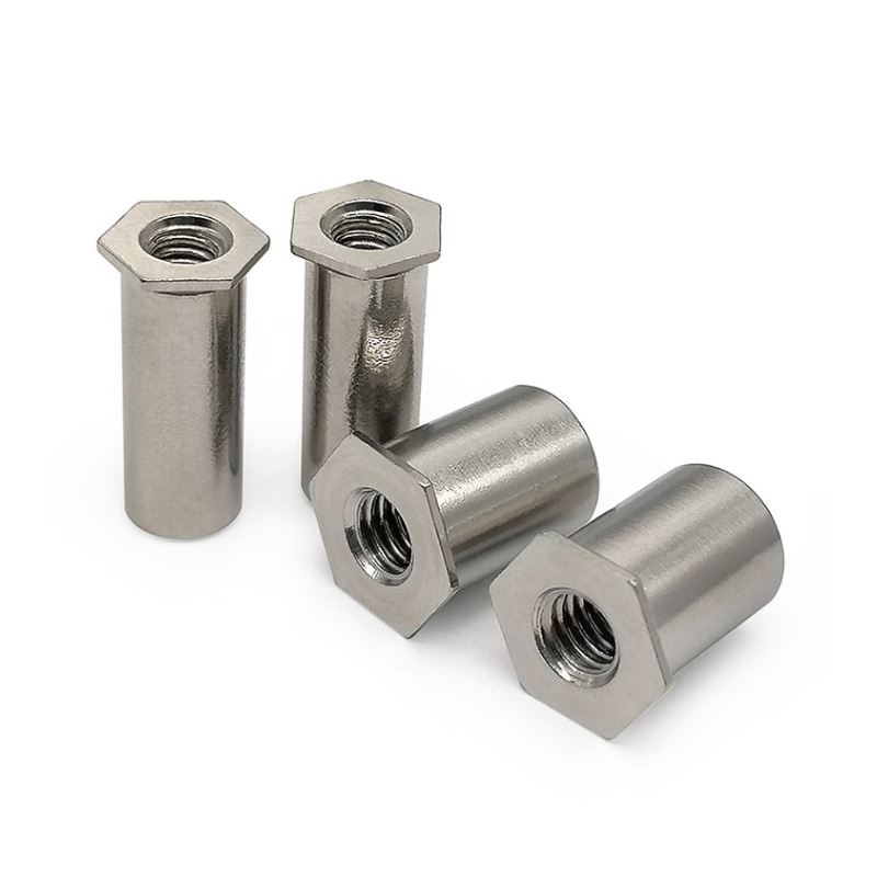 ခိုင်မာသောသံမဏိ hexagonal rivet ခွံခွံမာသီးကော်လံ