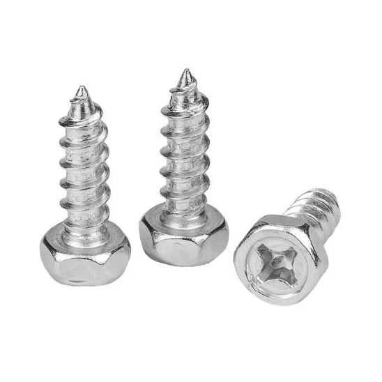 Cross Recessed Hexagonal Self-tapping screw နှစ်ခု