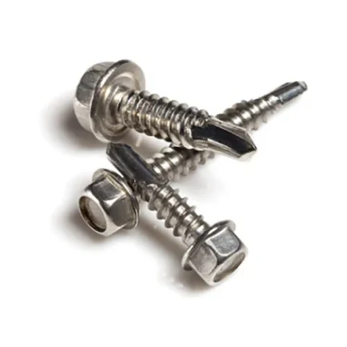 Hexagon သည် Self- တူးဖော်ခြင်းနှင့်ကော်လာနှင့်အတူ tapping screw နှစ်ခု