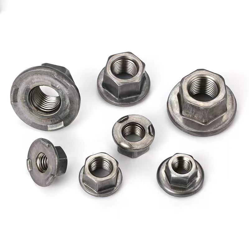 မြင့်မားသောစွမ်းအားမြင့်မားသော hexagagon nuts flange နှင့်အတူ