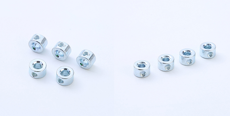 Round nuts with set pin holes