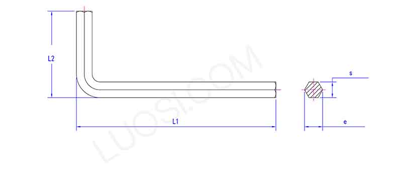 Long hexagon socket screw keys Long hexagon socket screw keys