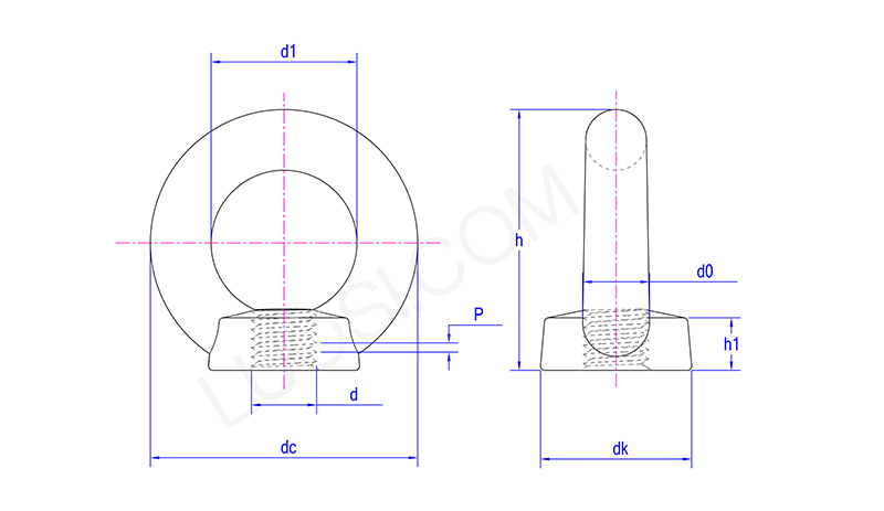 Engineered Lifting Eye Nut Engineered Lifting Eye Nut