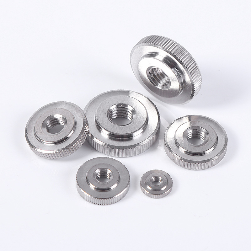 ရှည်လျားသော Cylindrical Knurled Nut