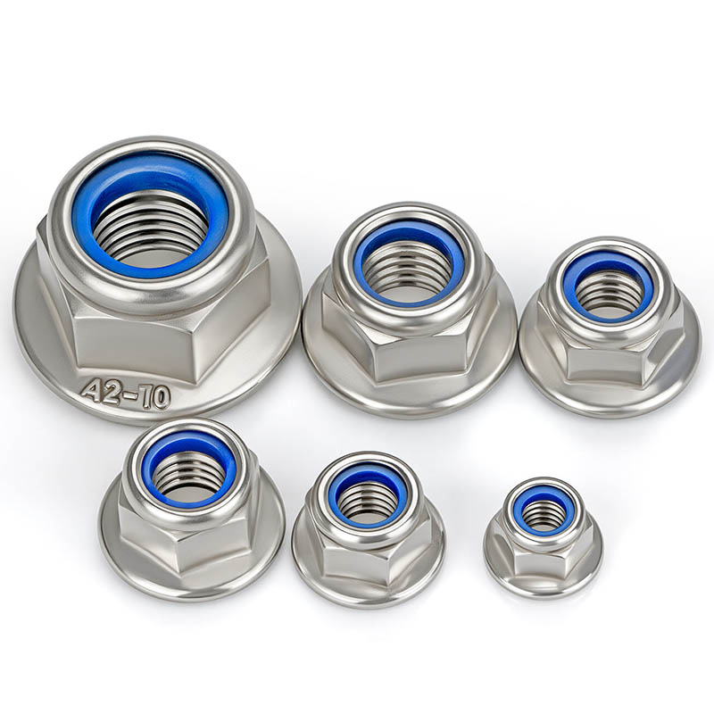 Flange ဖြင့် နိုင်လွန်သော့ခတ်ထားသော Nut