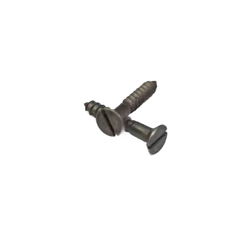 ချီးမြှောက်ထားသော Countersunk Head Slot ကြေးဝါသစ်သားဝက်အူ