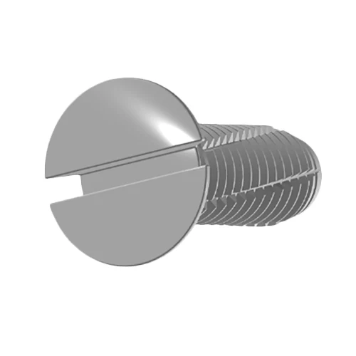 ဖြတ်တောက်ခြင်း screw နှစ်ခု countingsunk head thread slotted